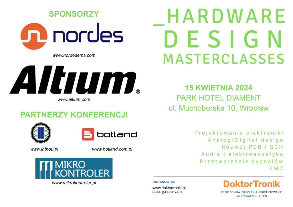 Hardware Design Masterclasses 2024 (wiosna) – podsumowanie konferencji